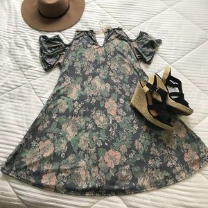 Cozy Fall Floral Dress